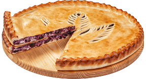 Сладкий пирог «Сливочная черника»